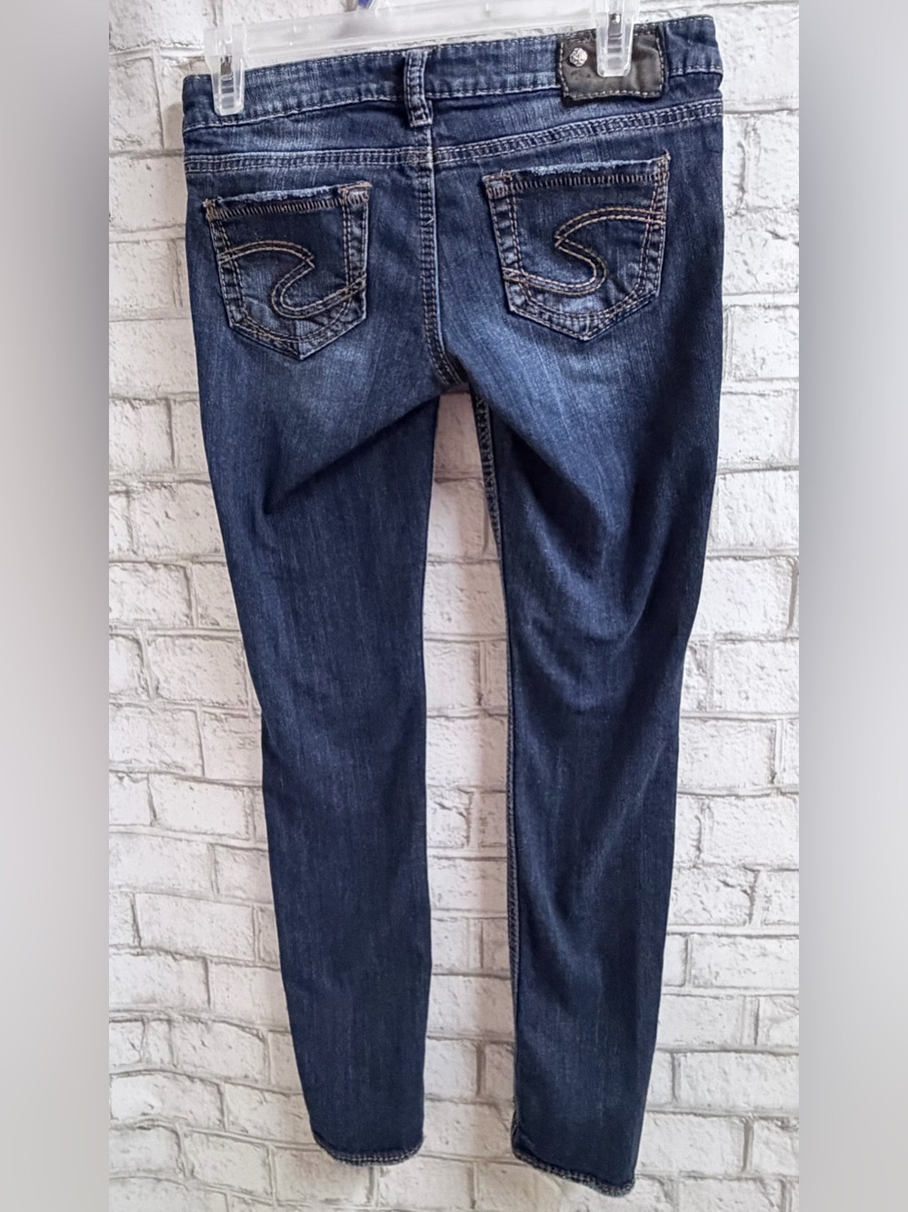 Silver Jeans Women's Dark Wash Stretch Aiko Skinny Jeans
